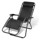 Outdoor Portable Recliner - Black