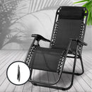 Outdoor Portable Recliner - Black