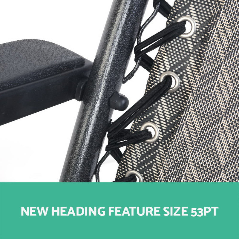 Outdoor Portable Recliner - Grey