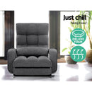 Lounge Sofa Armchair Floor Recliner Chaise Linen Folding Chair Adjustable