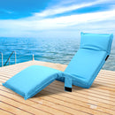 Adjustable Beach Sun Pool Lounger - Blue