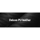 Lounge Sofa DOUBLE Floor Recliner Chaise Chair Folding PU leather Black