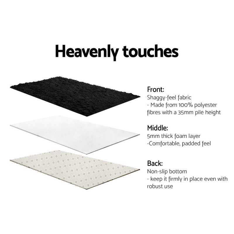 140x200cm Floor Rugs Ultra Soft Shaggy Rug Large Carpet Anti-slip Area