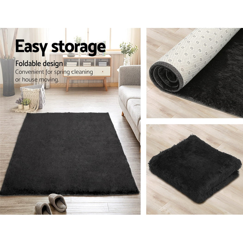 140x200cm Floor Rugs Ultra Soft Shaggy Rug Large Carpet Anti-slip Area