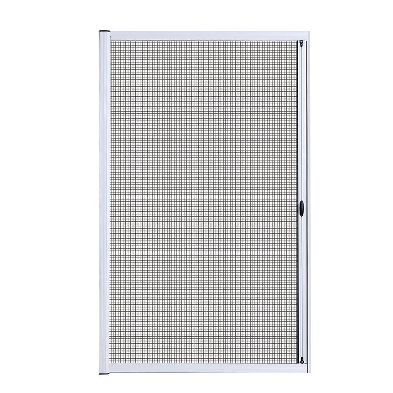 Retractable Magnetic Fly Screen Flyscreen Door Mesh Sliding 1.2m x 2.1m White
