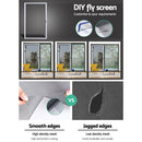 Retractable Magnetic Fly Screen Flyscreen Door Mesh Sliding 1.2m x 2.1m White