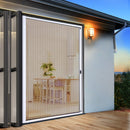 Retractable Magnetic Fly Screen Flyscreen Door Mesh Sliding 1.2m x 2.1m White