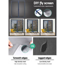 Retractable Magnetic Fly Screen Flyscreen Door Mesh Sliding 1.8m x 2.1m Grey