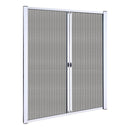 Retractable Magnetic Fly Screen Flyscreen Door Mesh Sliding 1.8m x 2.1m White