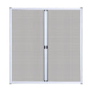Retractable Magnetic Fly Screen Flyscreen Door Mesh Sliding 1.8m x 2.1m White
