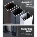 Retractable Magnetic Fly Screen Flyscreen Door Mesh Sliding 1.2m x 2.1m Grey