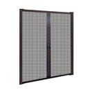 Retractable Magnetic Fly Screen Flyscreen Door Mesh Sliding 1.8m x 2.1m Brown