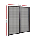 Retractable Magnetic Fly Screen Flyscreen Door Mesh Sliding 2.3m x 2.4m Brown
