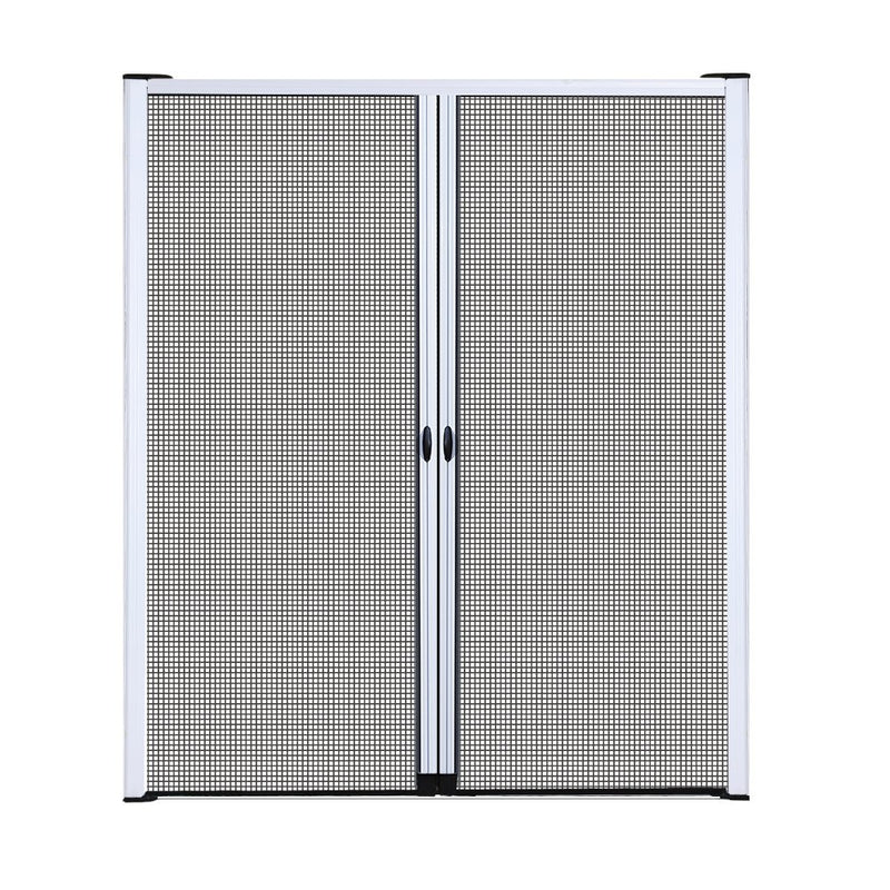 Retractable Magnetic Fly Screen Flyscreen Door Mesh Sliding 2.3m x 2.4m White