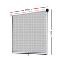 Retractable Window Fly Screen Flyscreen Mesh DIY 1.8m x 1.5m White