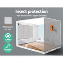 Retractable Window Fly Screen Flyscreen Mesh DIY 1.8m x 1.5m White