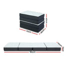 Giselle Bedding Portable Mattress Folding Foldable Foam Floor Bed Tri Fold 180cm