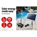 650L/H Submersible Fountain Pump with Solar Panel