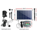 800L/H Submersible Fountain Pump with Solar Panel