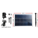 1400L/H Submersible Fountain Pump with Solar Panel