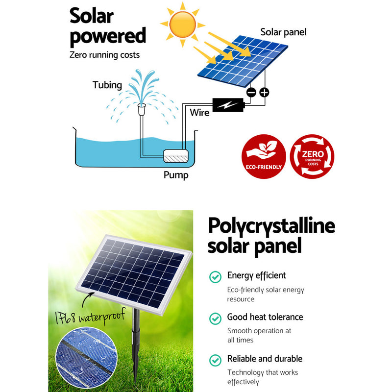 Solar Powered Water Pond Pump 60W
