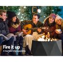 Outdoor Portable Fire Pit Bowl Wood Burning Patio Oven Heater Fireplace
