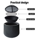 Outdoor Portable Fire Pit Bowl Wood Burning Patio Oven Heater Fireplace