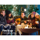 Rustic Fire Pit Heater Charcoal Iron Bowl Outdoor Patio Wood Fireplace 60CM