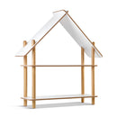 Wooden Cabin Kids Bookcase Display Shelf Childrens Bookshelf Organizer