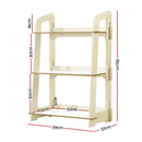 Kids Bookcase Childrens Bookshelf Storage Shelves Ladder Shelf Display WH