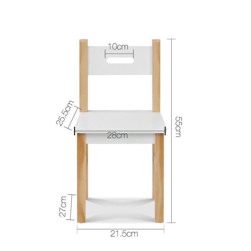 Keezi Kids Table and Chairs Set Chalkboard Toys Play Storage Desk Children Game