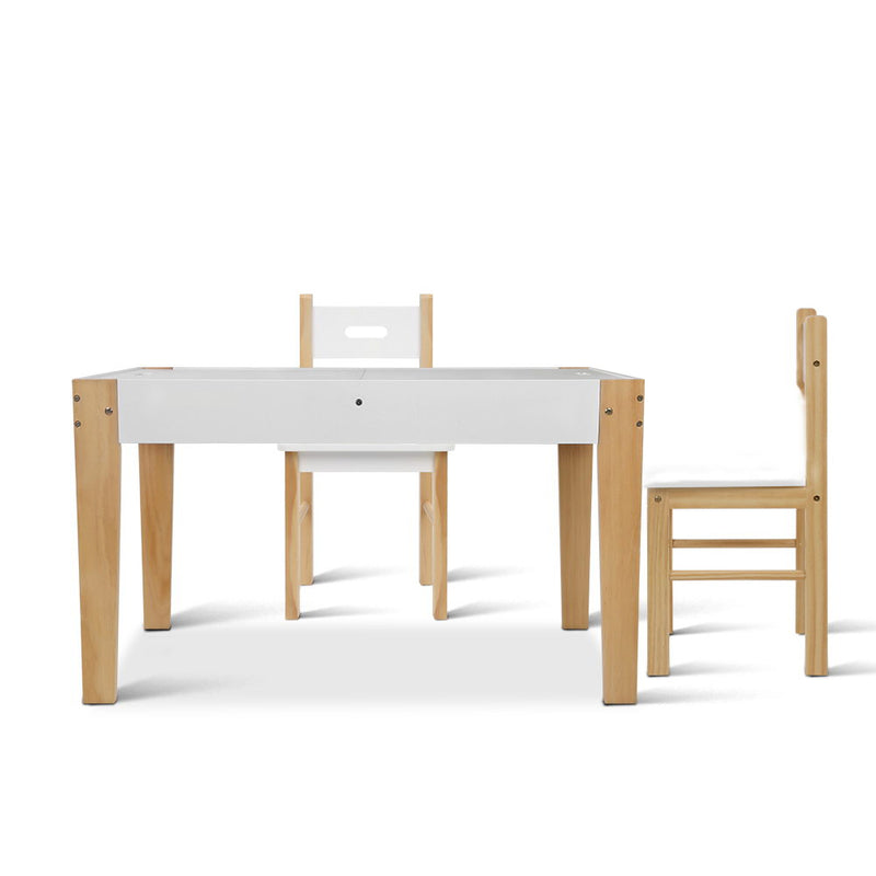 Keezi Kids Table and Chairs Set Chalkboard Toys Play Storage Desk Children Game
