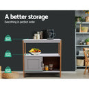 Buffet Sideboard Cabinet Storage Shelf Cupboard Hallway Tabe Sliding Door