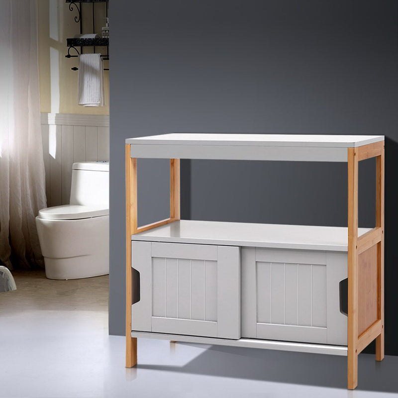 Buffet Sideboard Cabinet Storage Shelf Cupboard Hallway Tabe Sliding Door