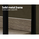 Bookshelf 3Tier Metal Bookcase Bookshelves Oak Book Shelf Display Storage