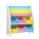 Kids Bookcase Childrens Bookshelf Toy Storage Organizer 2 Tiers Shelves