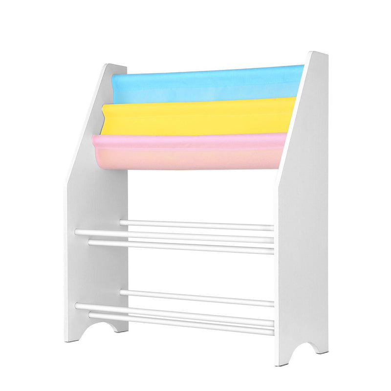 Kids Bookcase Childrens Bookshelf Toy Storage Organizer 2 Tiers Shelves
