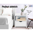 Bedside Table Drawer - White