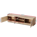 160CM TV Stand Entertainment Unit Lowline Storage Cabinet Wooden