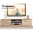 160CM TV Stand Entertainment Unit Lowline Storage Cabinet Wooden