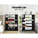 Shoe Cabinet Shoes Organiser Storage Rack 30 Pairs Black Shelf Wooden