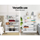 6-Tier Shoe Rack Cabinet - White