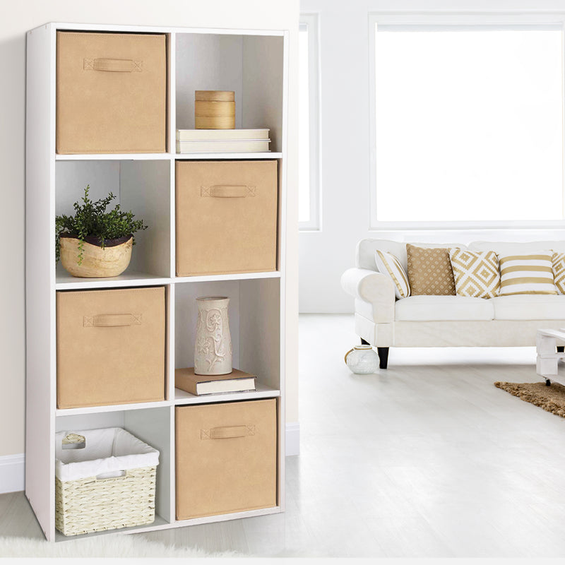 8 Cube Display Storage Shelf - White