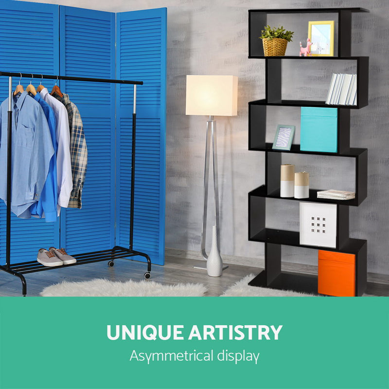 6 Tier Display Shelf - Black