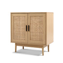 Rattan Buffet Sideboard Cabinet Storage Hallway Table Kitchen Cupboard