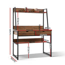 Office Computer Desk Study Table Workstation Student Bookshelf Storage Drawers