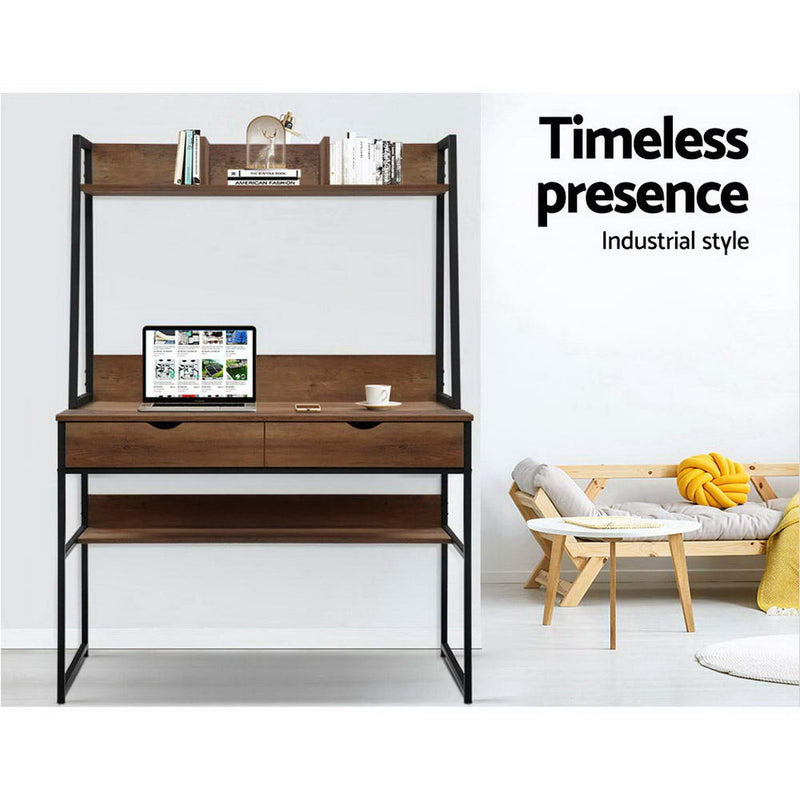 Office Computer Desk Study Table Workstation Student Bookshelf Storage Drawers