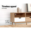 TV Cabinet Entertainment Unit Stand Wooden Storage 140cm Scandinavian