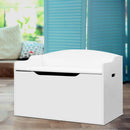 Keezi Kids Toy Box Storage Cabinet Chest Blanket Children Clothes Organiser White
