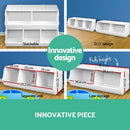 Keezi Kids Toy Box Bookshelf Storage Cabinet Stackable Bookcase Shelf Organiser